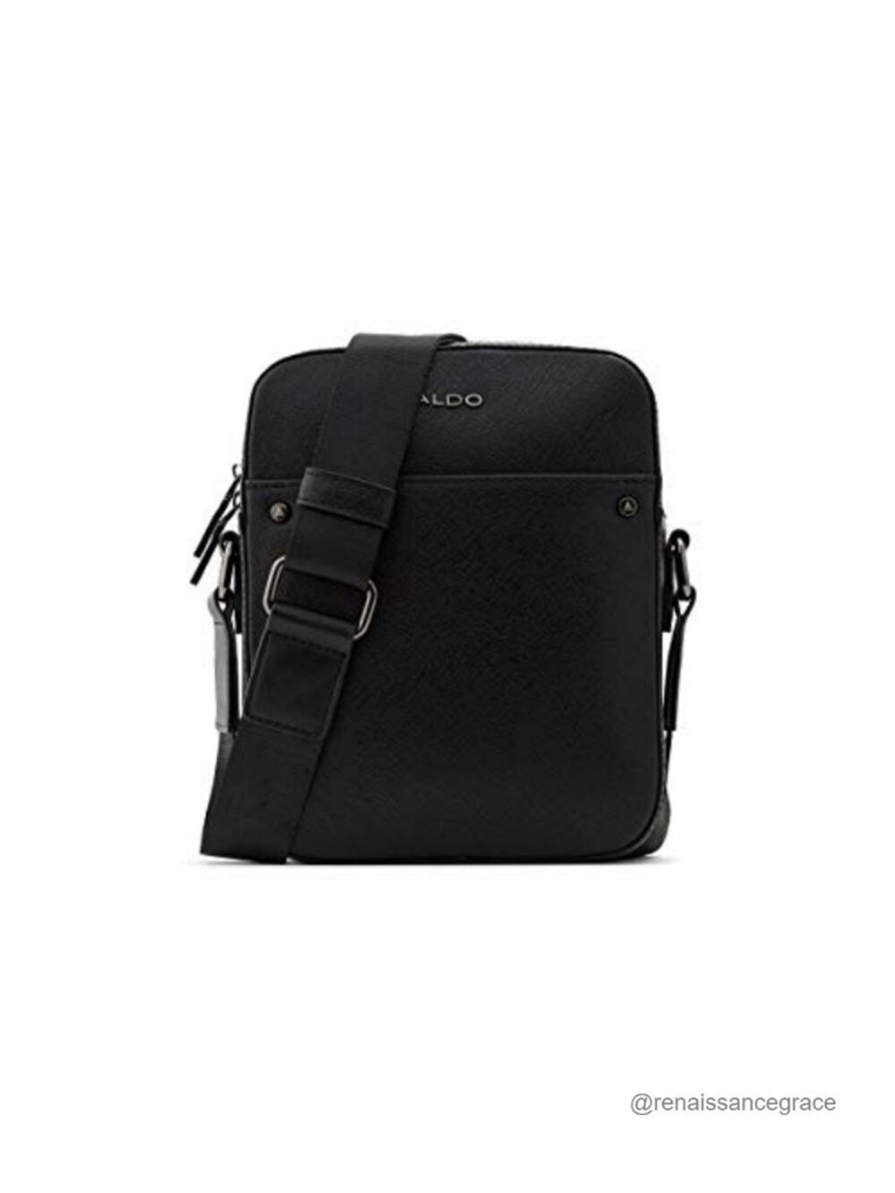 ALDO Poani Men's Crossbody Bag Faux Leather Adjustable Strap 2 Compartments